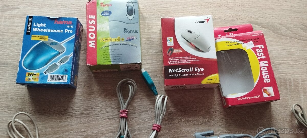 Staré kuličkové a optické myši com1,ps1 - 8