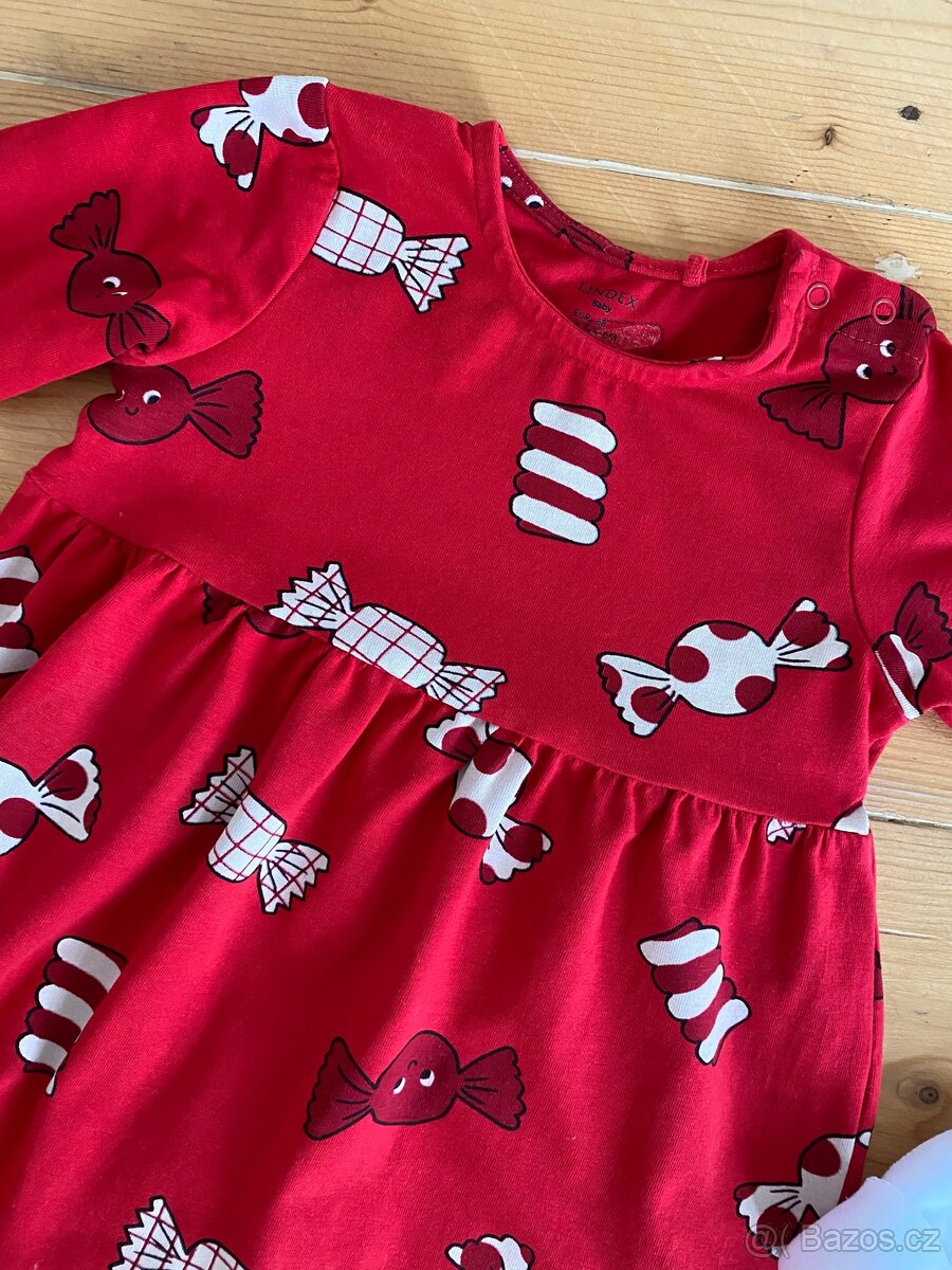 Set značkového vánočního oblečení pro holčičku vel. 68 č.2 - 8