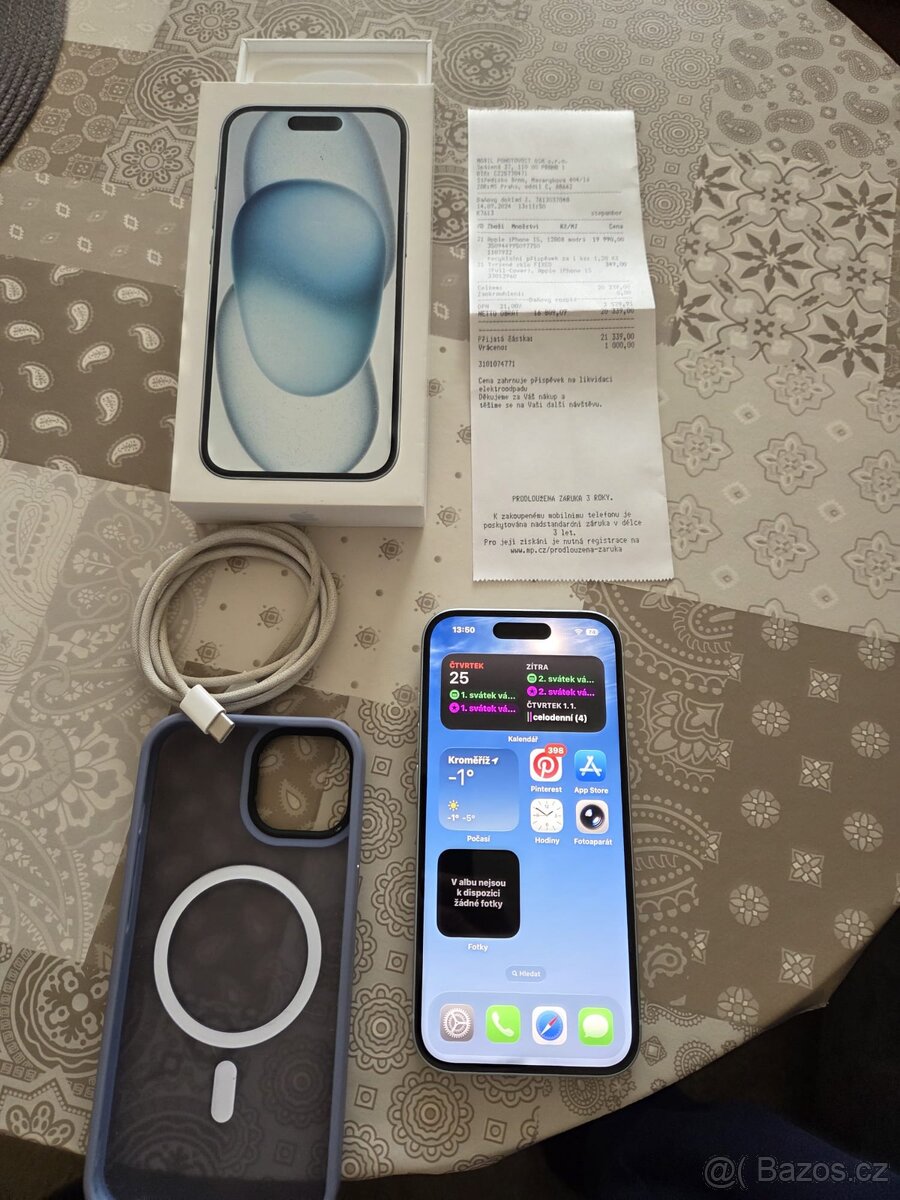 Apple iPhone 15 blue 128gb - 8