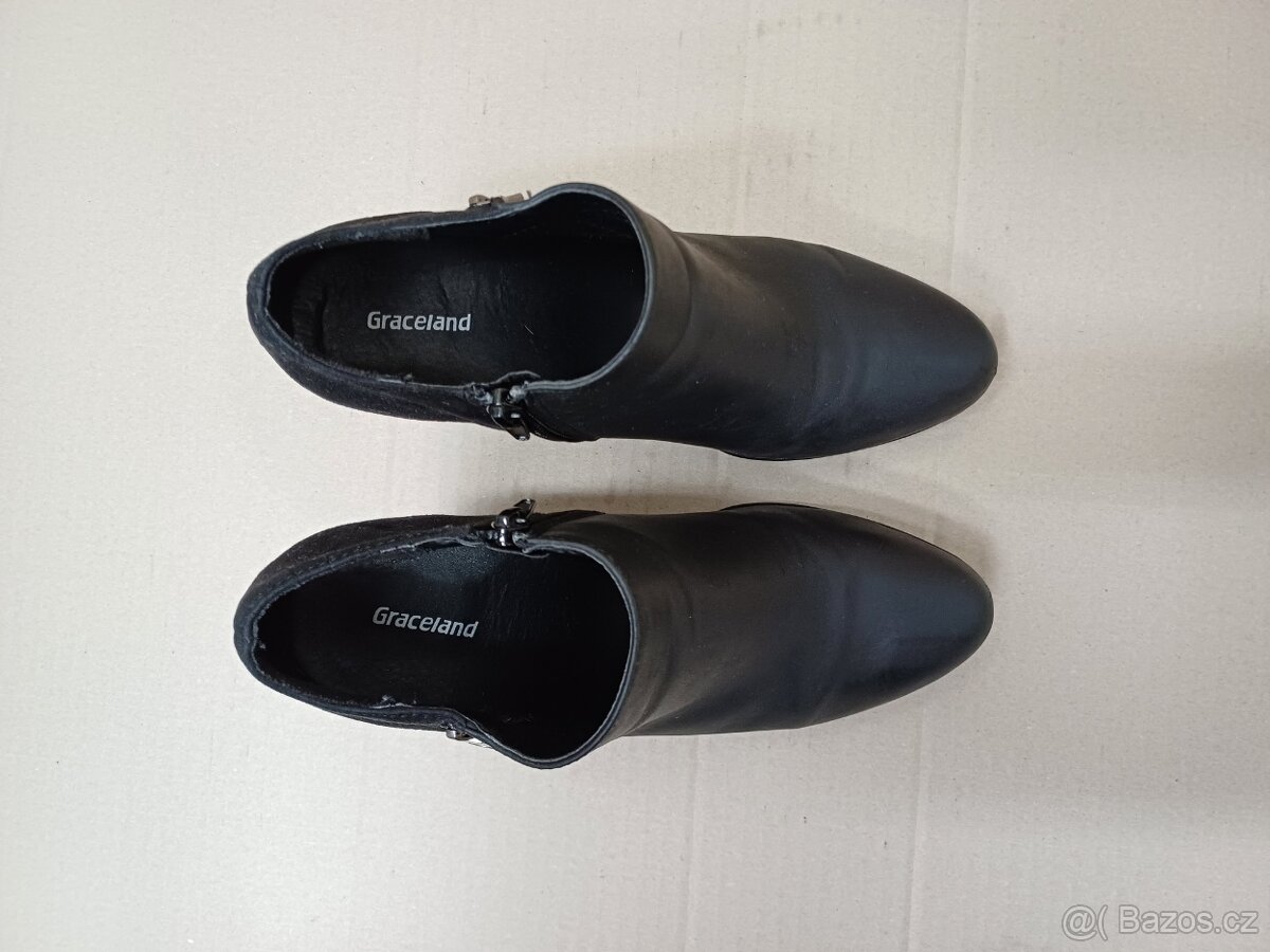 Černé kotníkové boty vel.39 - 8