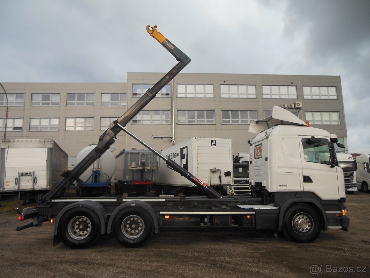 Scania R450, 6x4, Hákový nosič kontejnerů, Palfinger - 8