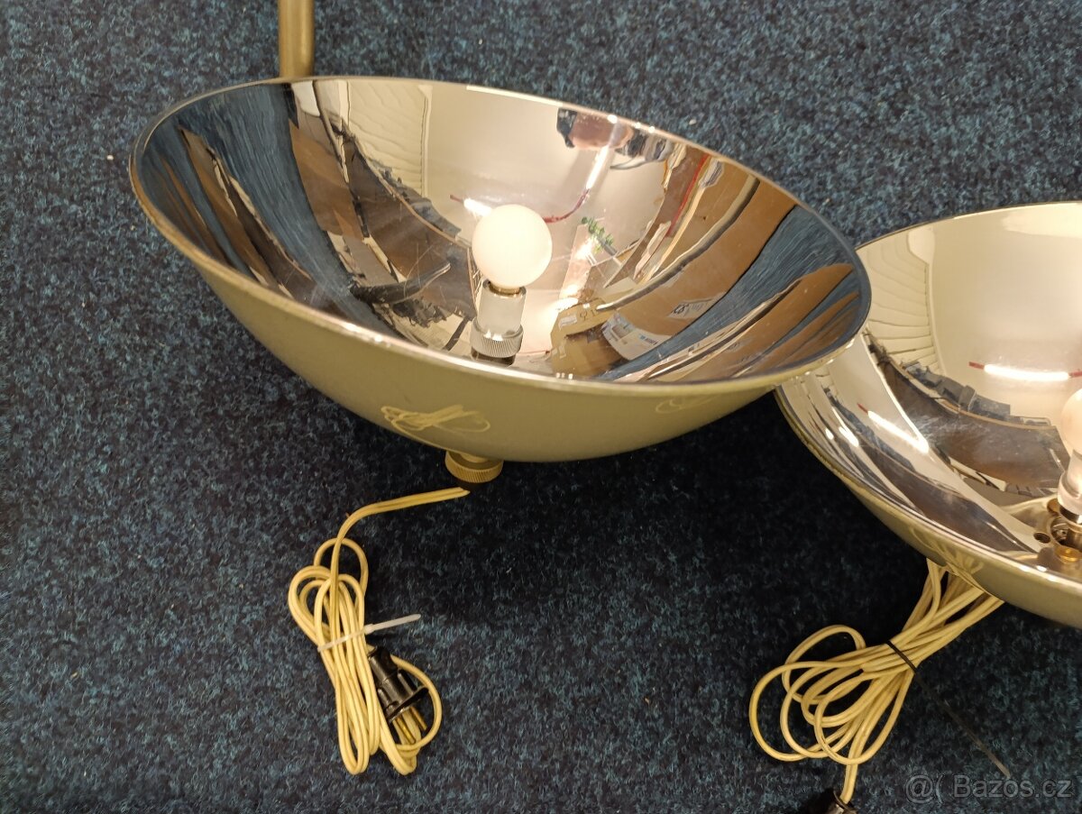 2x Retro lampy - chrom - 8