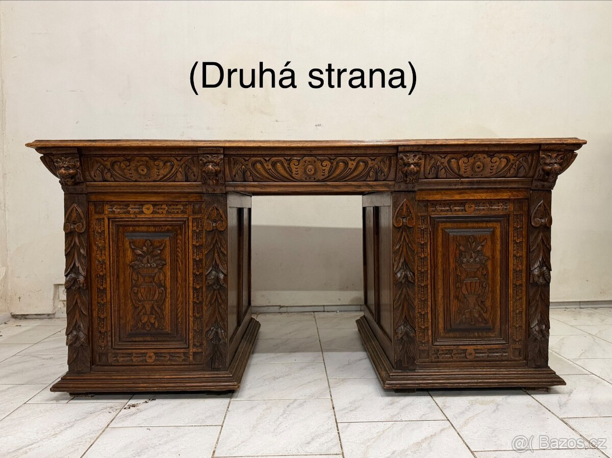 Starožitný pracovní stůl Mechelen - 8