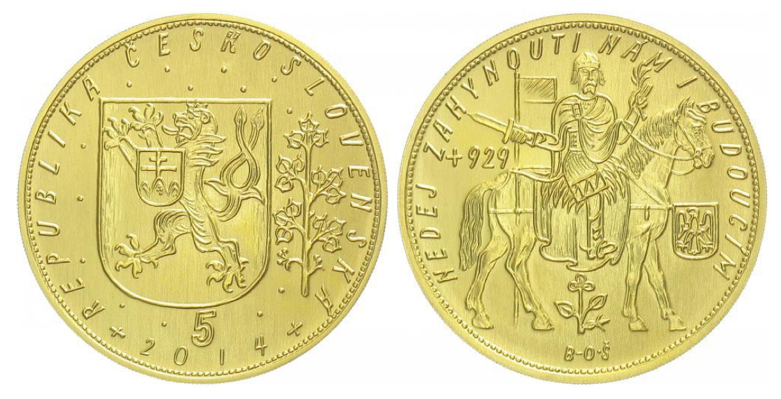 Sada dukátů sv. Václava 1, 2, 5, 10 – 2014, TOP investice - 8