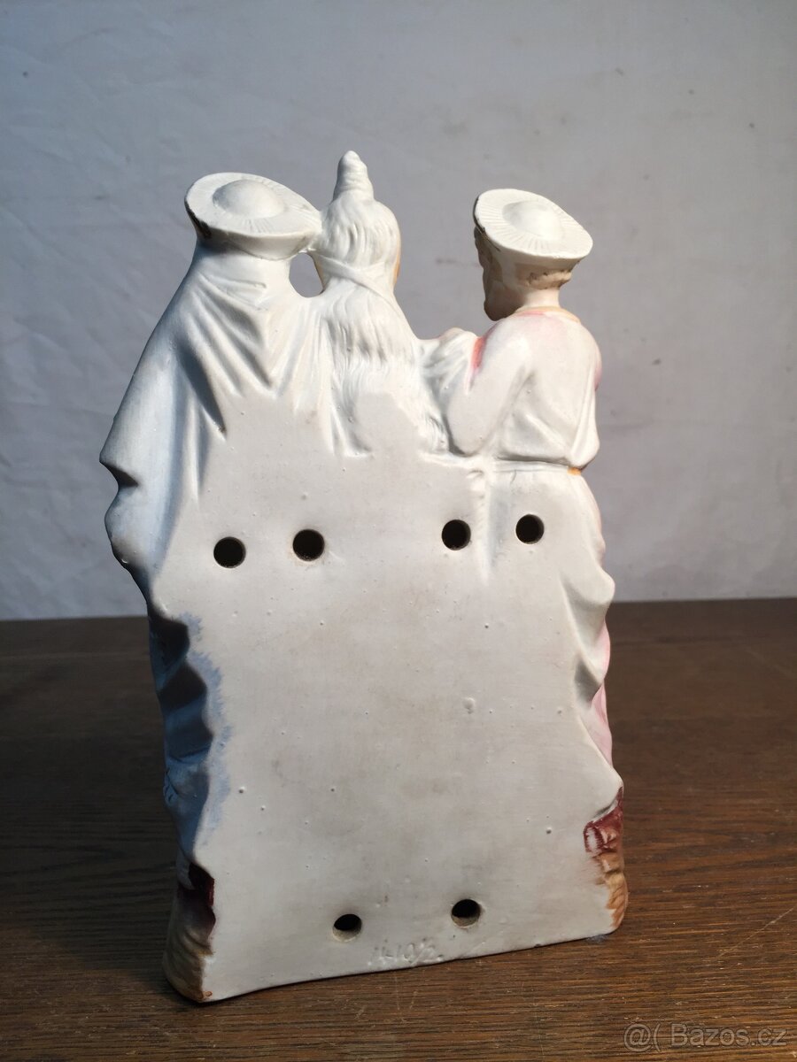 Žacléř Svatá trojice porcelánová soška Marie Ježíš Josef - 8