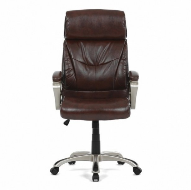Kancelářské křeslo, hnědá ekokůže, KA-Y284 BR - 8