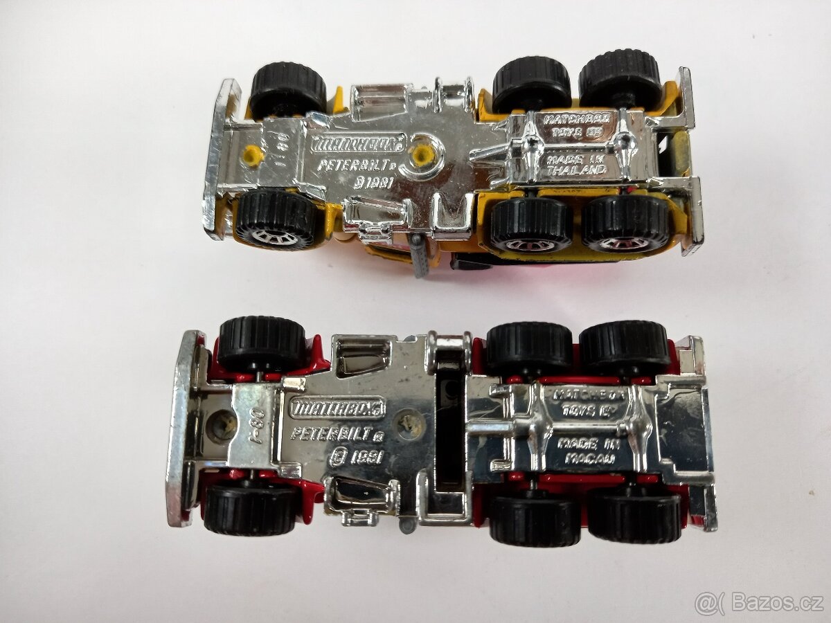 MATCHBOX - 1981 PETERBILT DOMIEŠAVAČ,1981 PETERBILT CISTERNA - 8