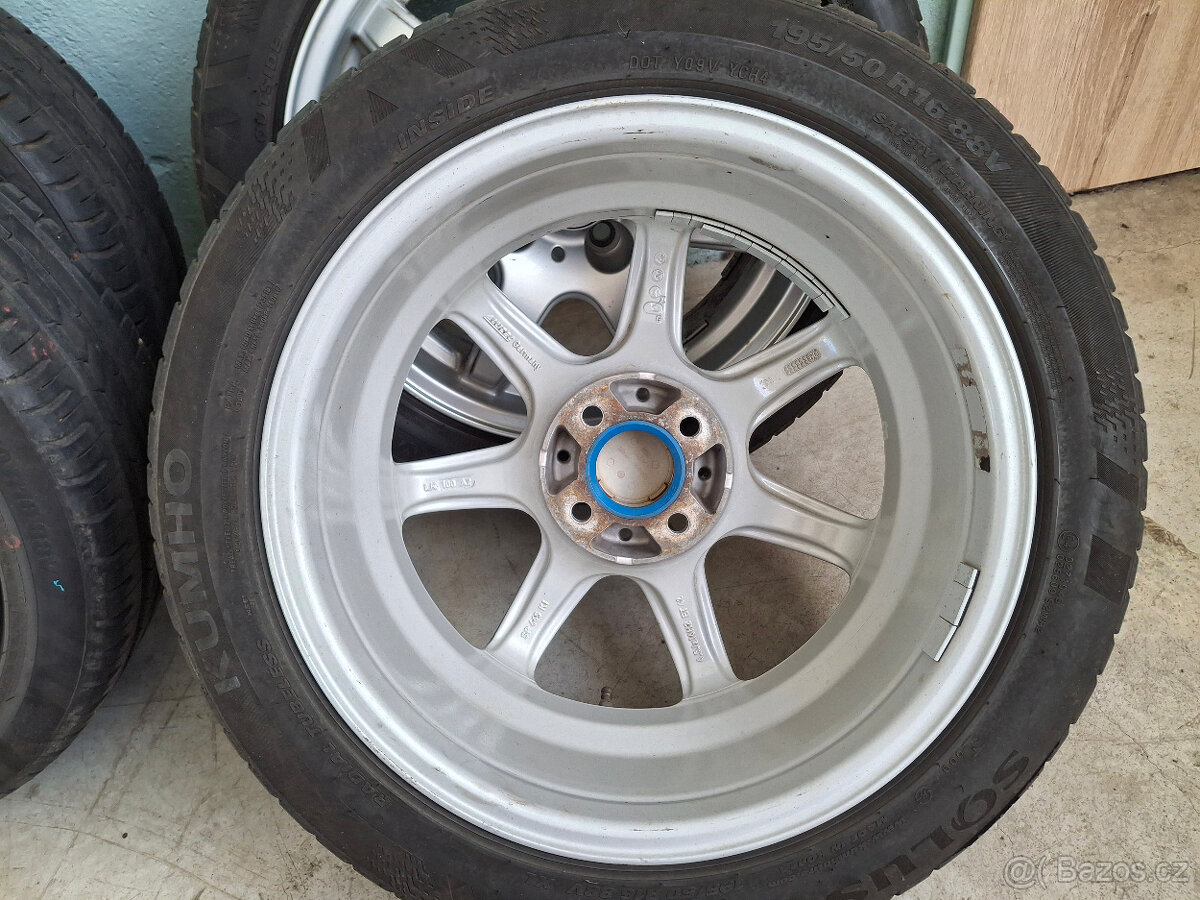 ALU KOLA 4X 100 S PNEU 195/50R16 - 8