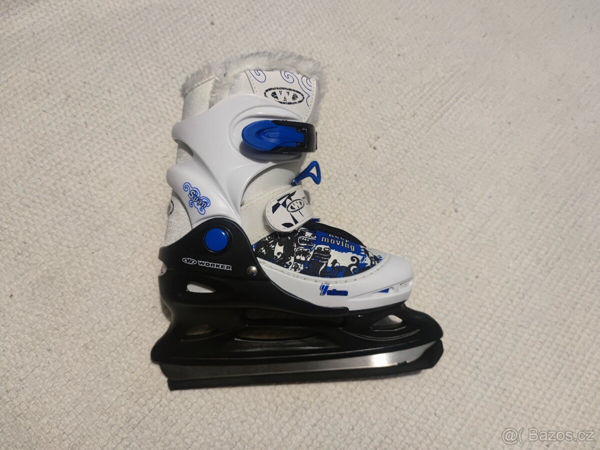 Zimní brusle WORKER Izaky Pro - s kožíškem, vel. 30-33 - 8