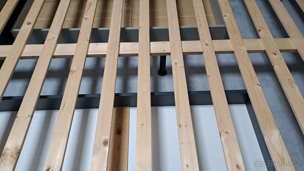 Postel 160x200 v odstínu antracit s úložnými prostory - 8