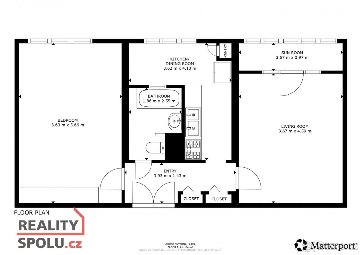 Pronájem, byty/2+1, 64 m2, Družby 955/1, Doubravka, 31200 Pl - 8
