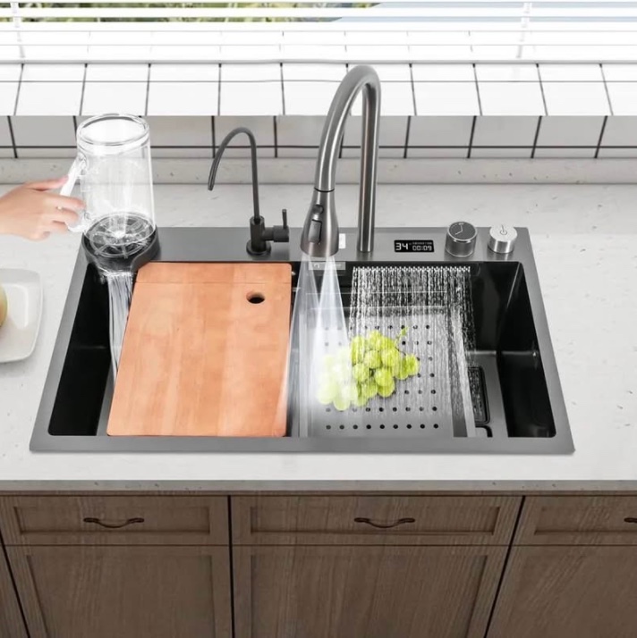 Multifunkční kuchyňský dřez s vodopádem 754620cm - 8