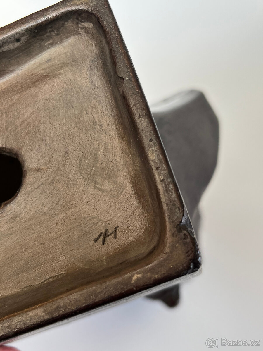 Sádrová retro busta Prezident Edvard Beneš 32 cm - 8