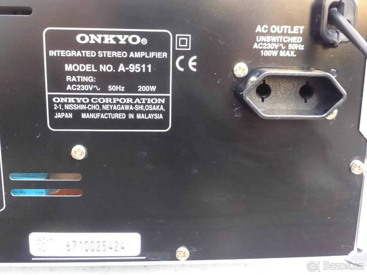 ONKYO A-9511 špičkový HiFi zesilovač, výkon 2x120W - 8