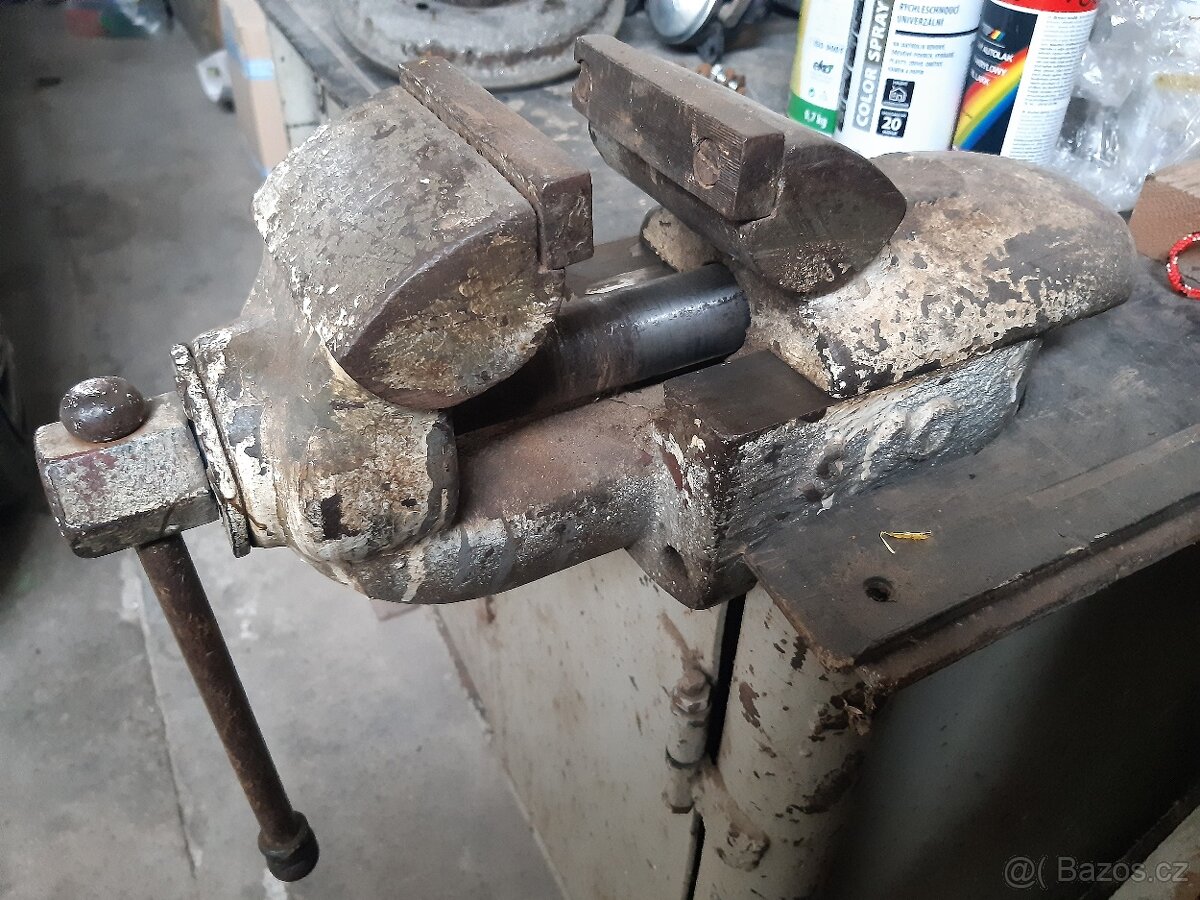Dílenský svěrák s kovadlinkou samotný nebo s ponkem - 8