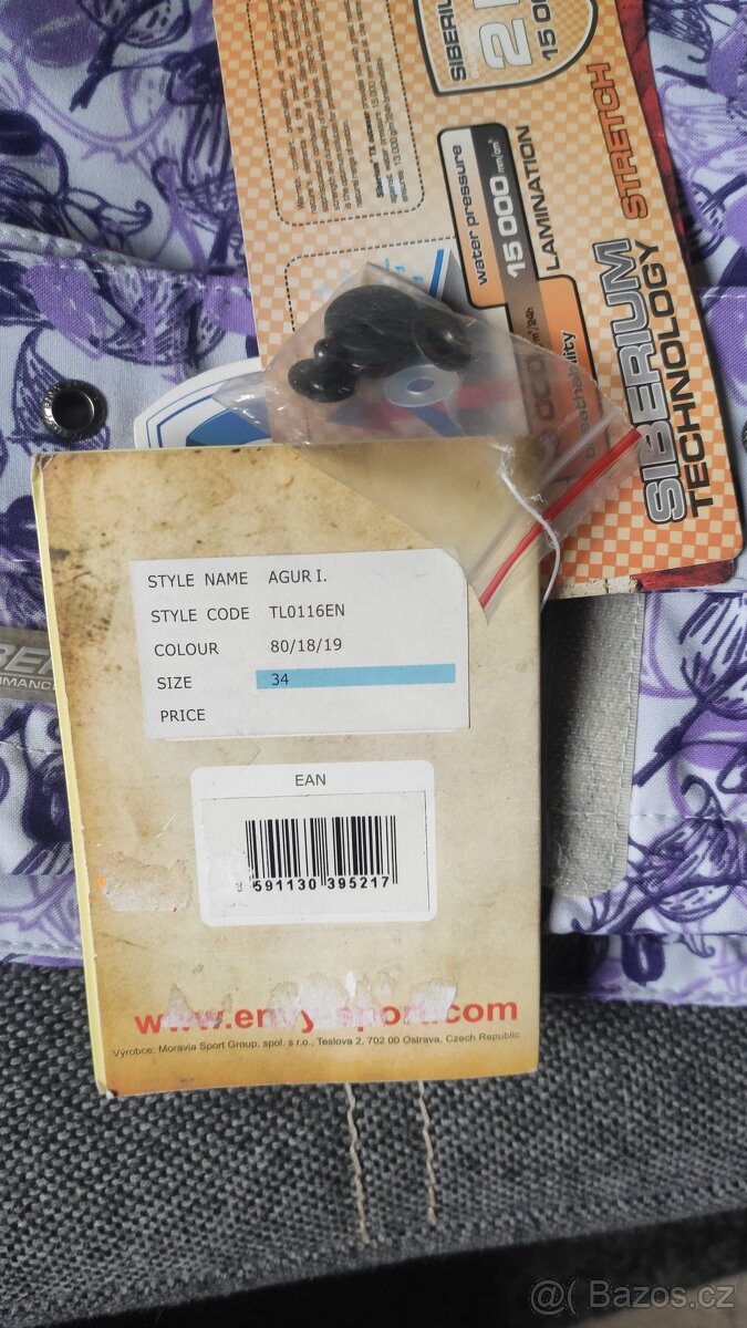 NOVÁ lyžařská bunda ENVY.vel XS. - 8