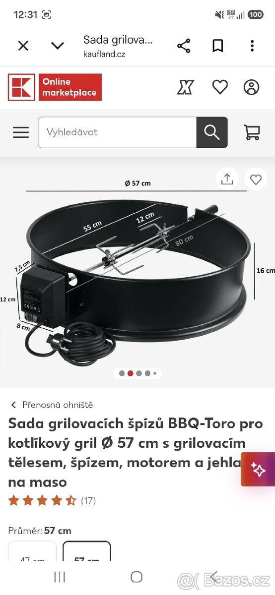 Weber Master touch Gbs E-5750 průměr 57cm + - 8