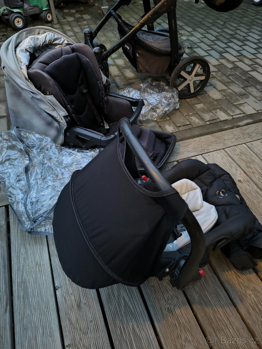 Kočárek Baby Design Husky 2018 3v1 Zimní Výbava - 8