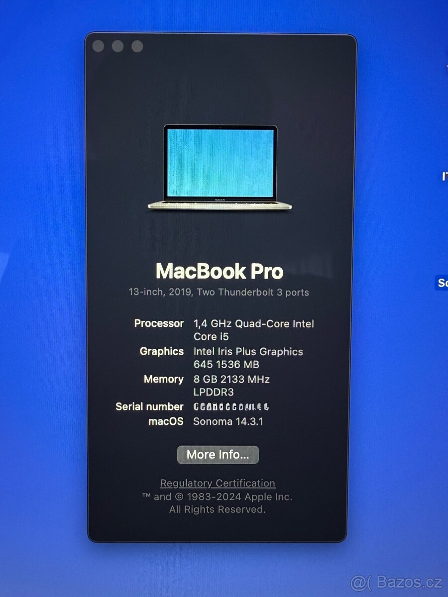2019 MacBook Pro 13". - 8