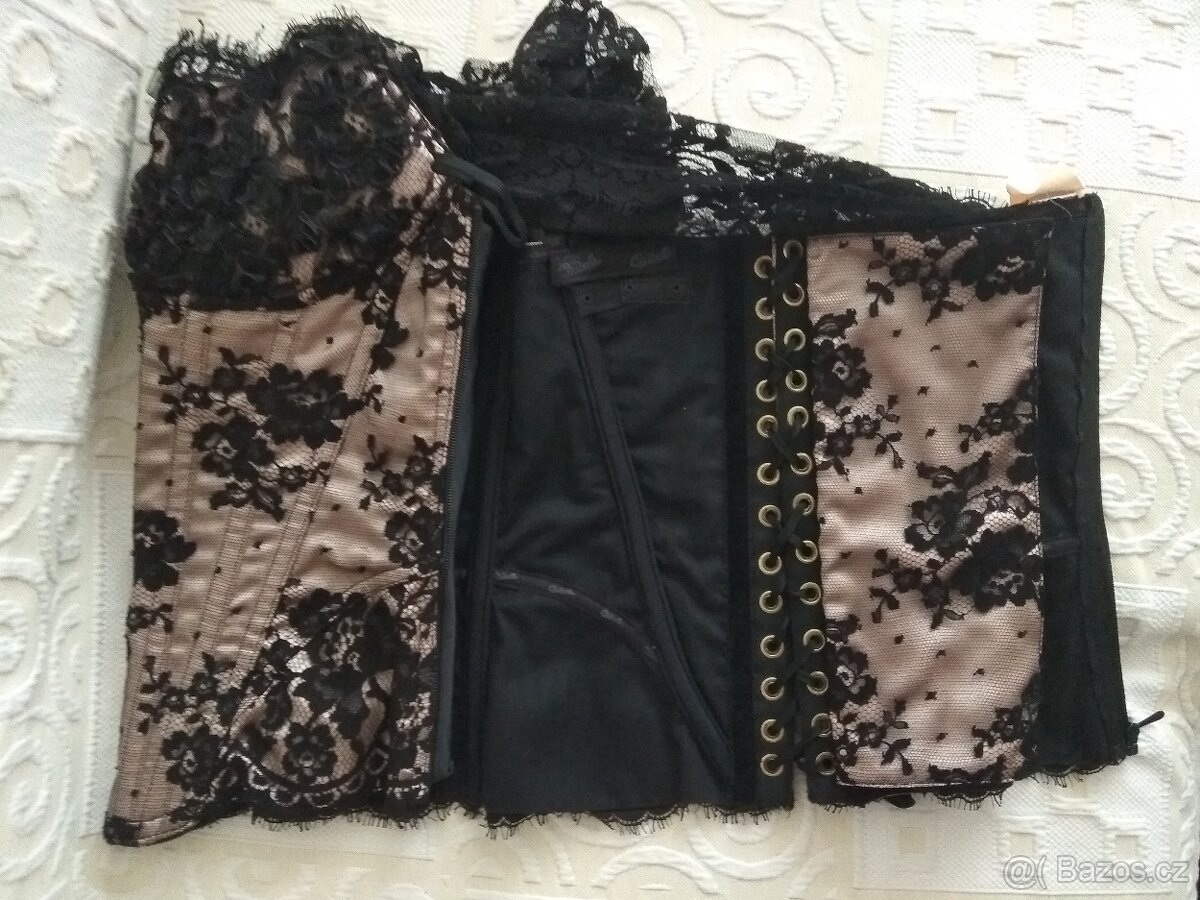 Luxusní společenský korzet Cadolle Paris vel. S - 8