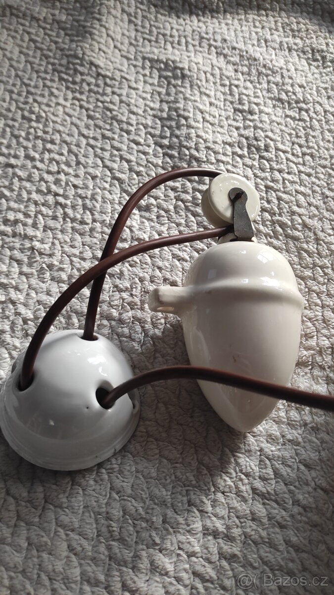 Starožitný stahovací lustr - 8