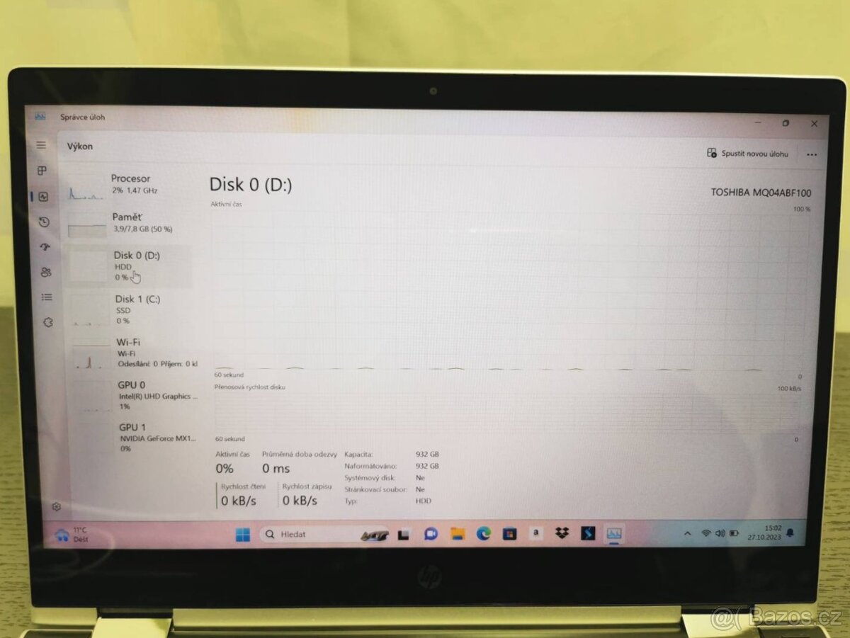 Notebook HP Pavilion x360 - 8