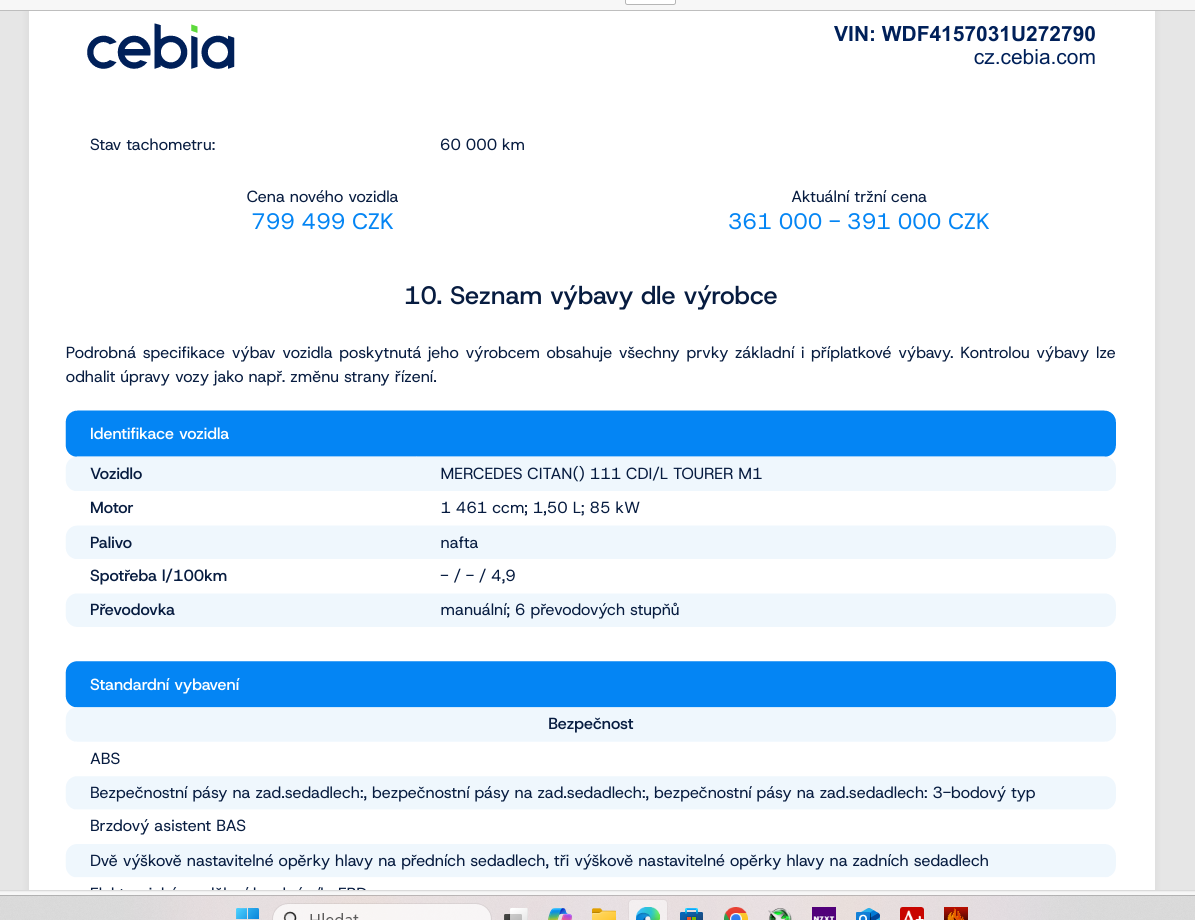 Mercedes Citan 111 85KW-PERFEKTNÍ STAV+DISKY - 8