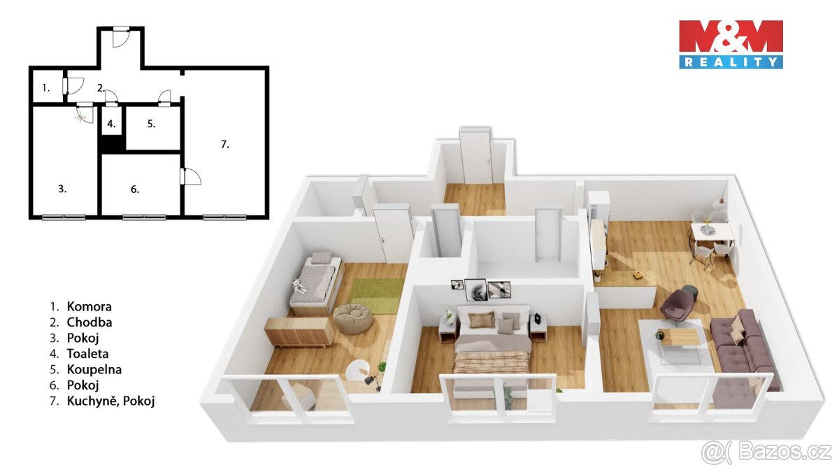 Prodej bytu 3+kk, 54 m², Hradec Králové, ul. Uhelná - 8