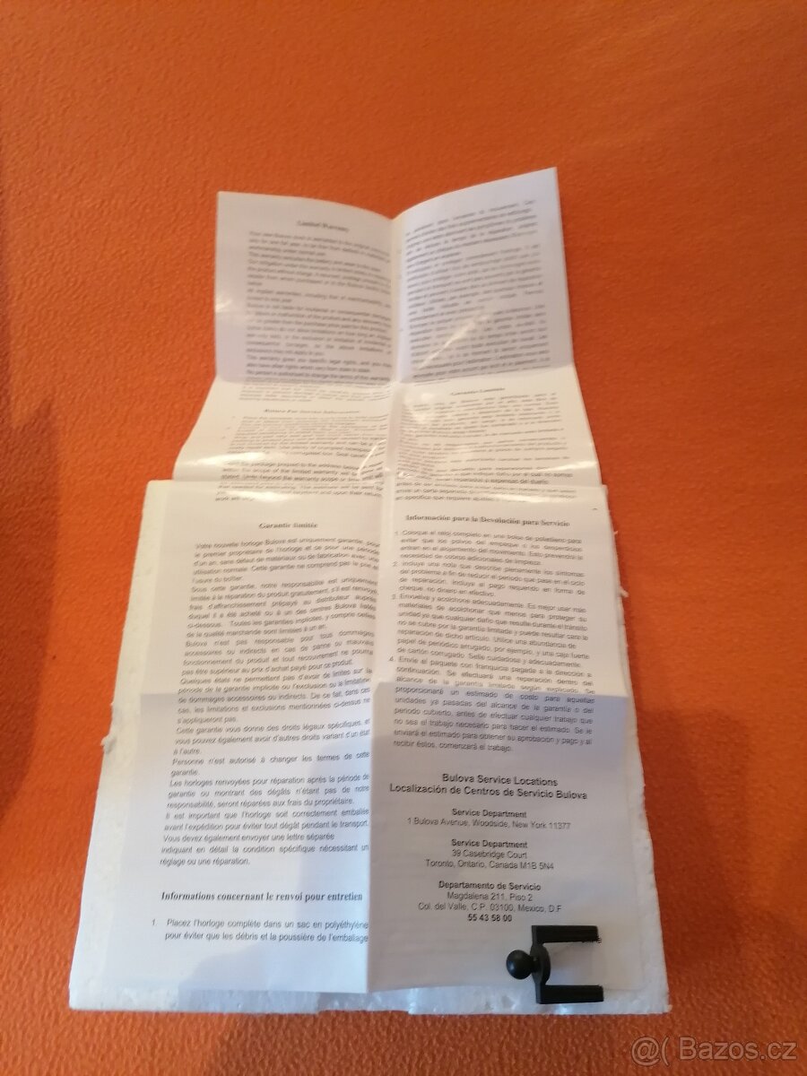 PRODÁM úplně nové raritní hodiny B U L O V A " TAPE MEASURE - 8