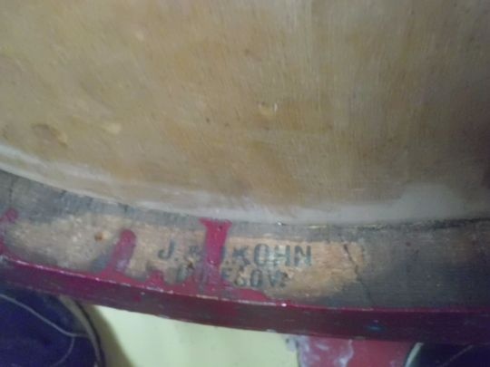 Zajímavé dřevěné Starožitné Křesílko J a JOSEF KOHN - VÍNOVÉ - 8