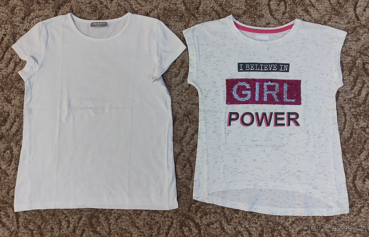 Dívčí trička vel. 116 - 146 - 8