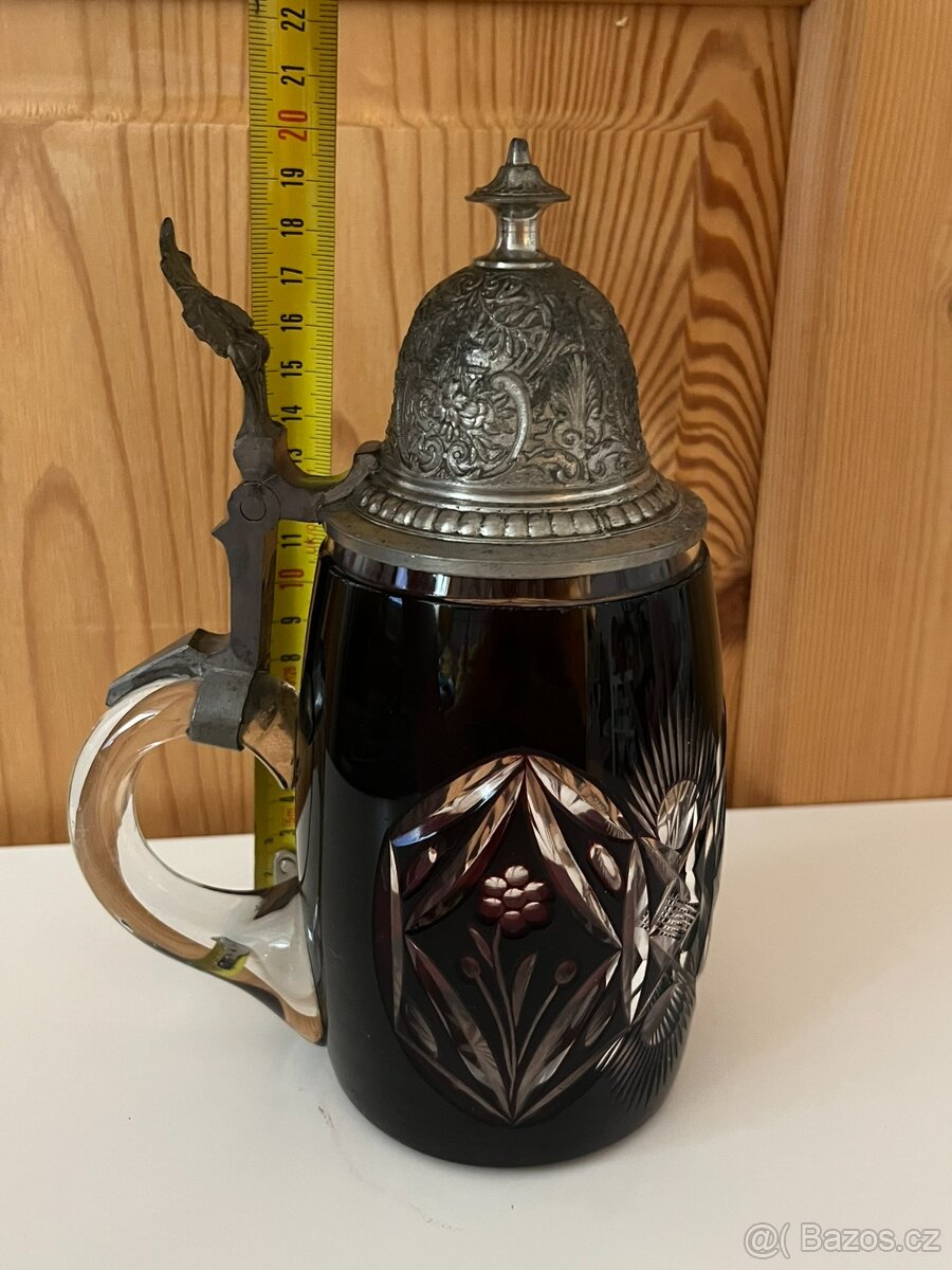 Starožitný pivní korbel - 8