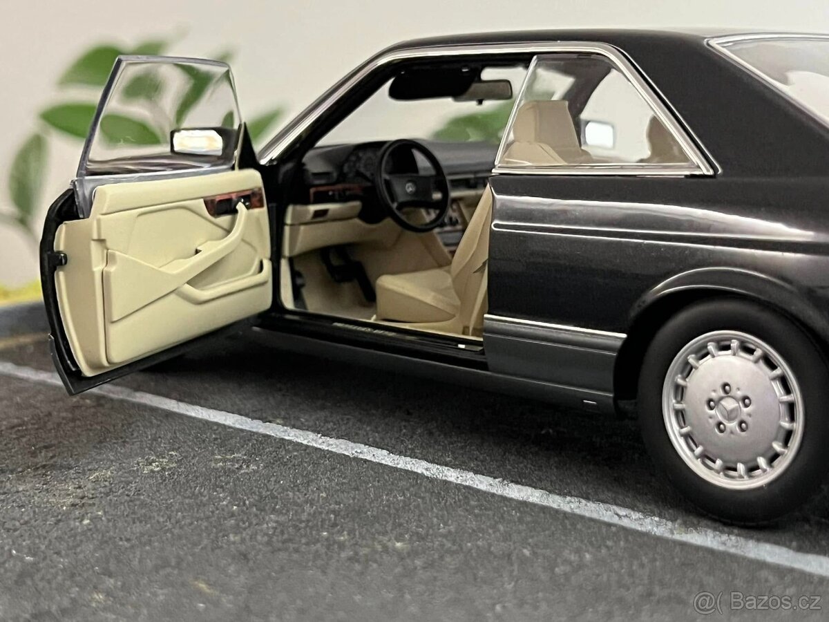 1:18 Mercedes-Benz 500SEC (C126) - ČIERNA - AUTOart - 8
