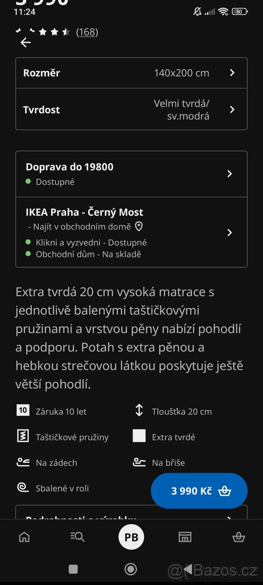 Matrace IKEA 140x200 - 8