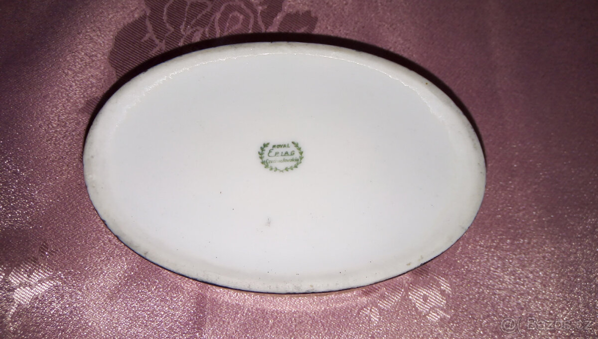 Oválná dóza - zlato-černá - 8