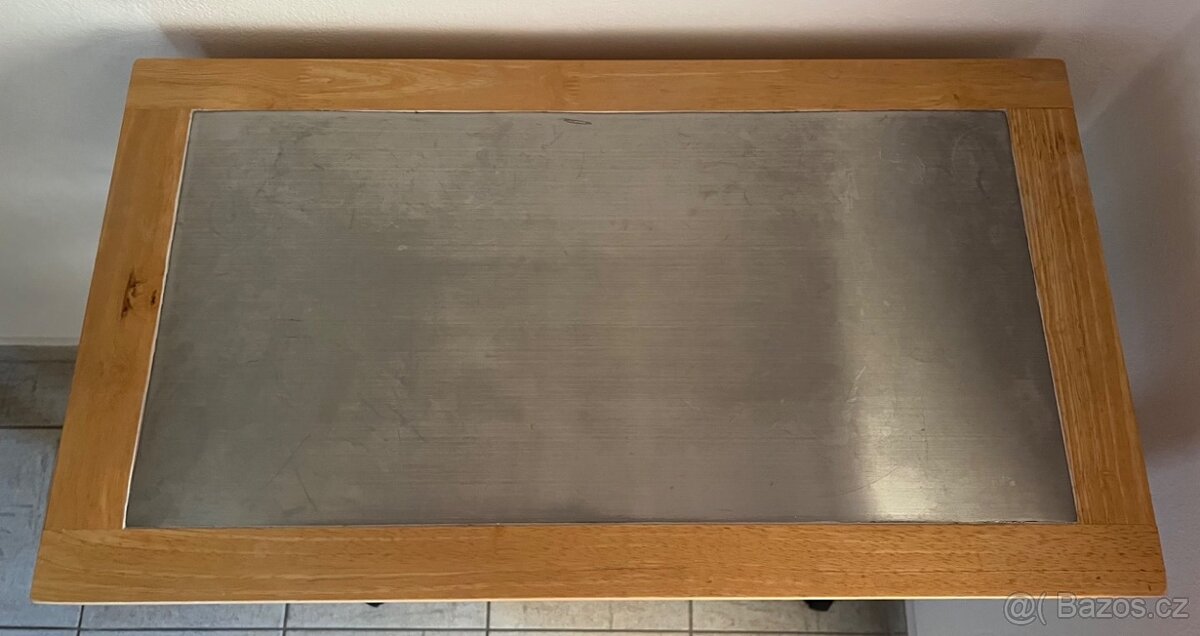 Servírovací stolek přírodní - 8