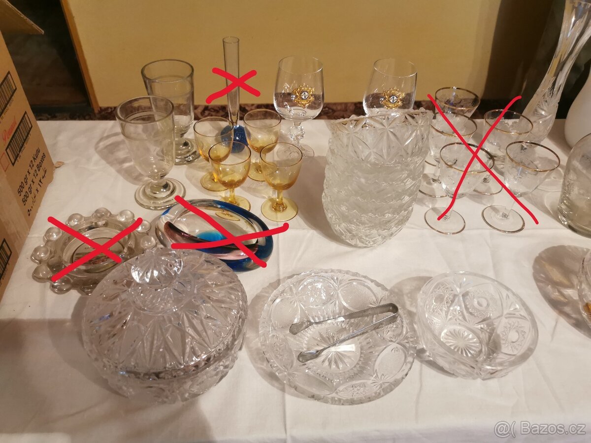 Broušené nádoby a sklenice - 8