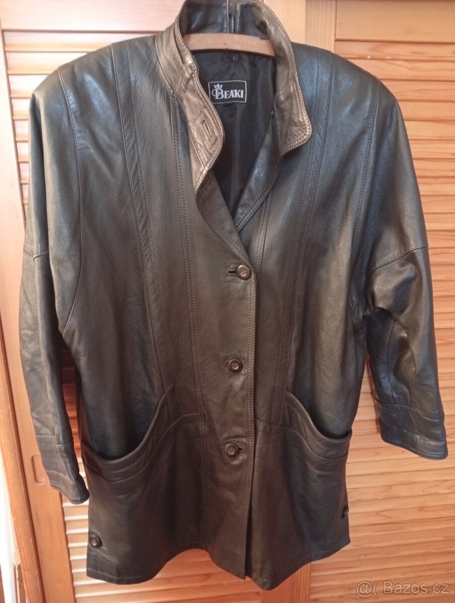 Dámskou tříčtvrteční bundu, kabát - 8