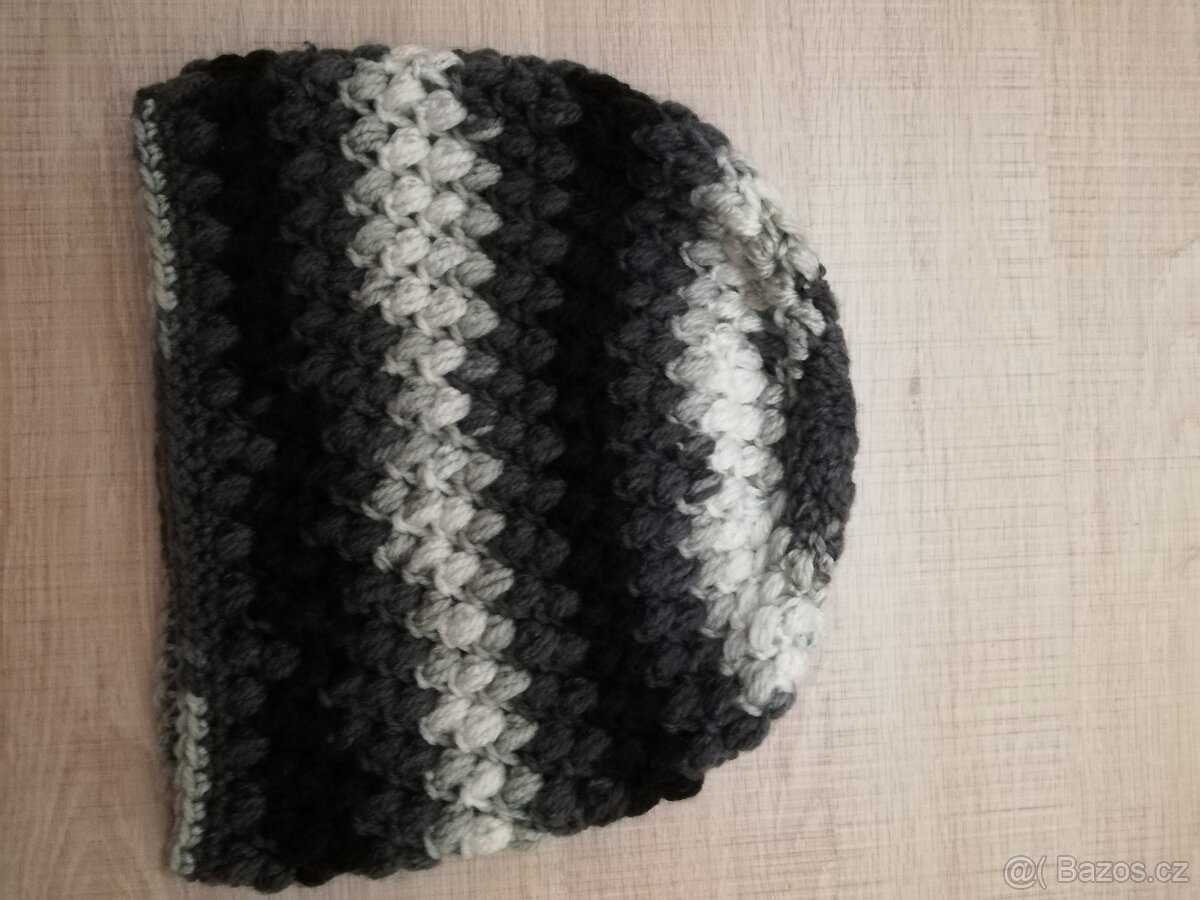 Zimní čepice dětské i dospělé, více barev - 8