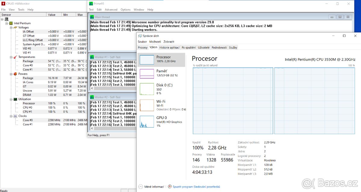 Intel Pentium 3550M - 8