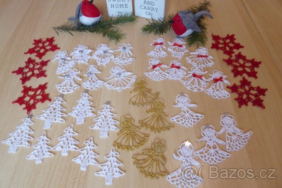 Háčkované vánoční ozdoby - 8