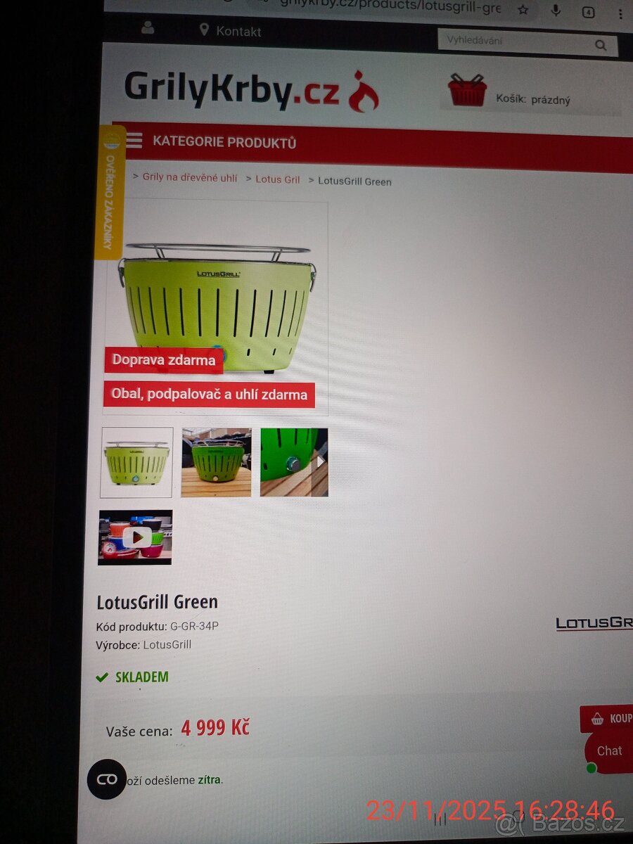 Gril (bez kouře) na dřevěné uhlí. - 8