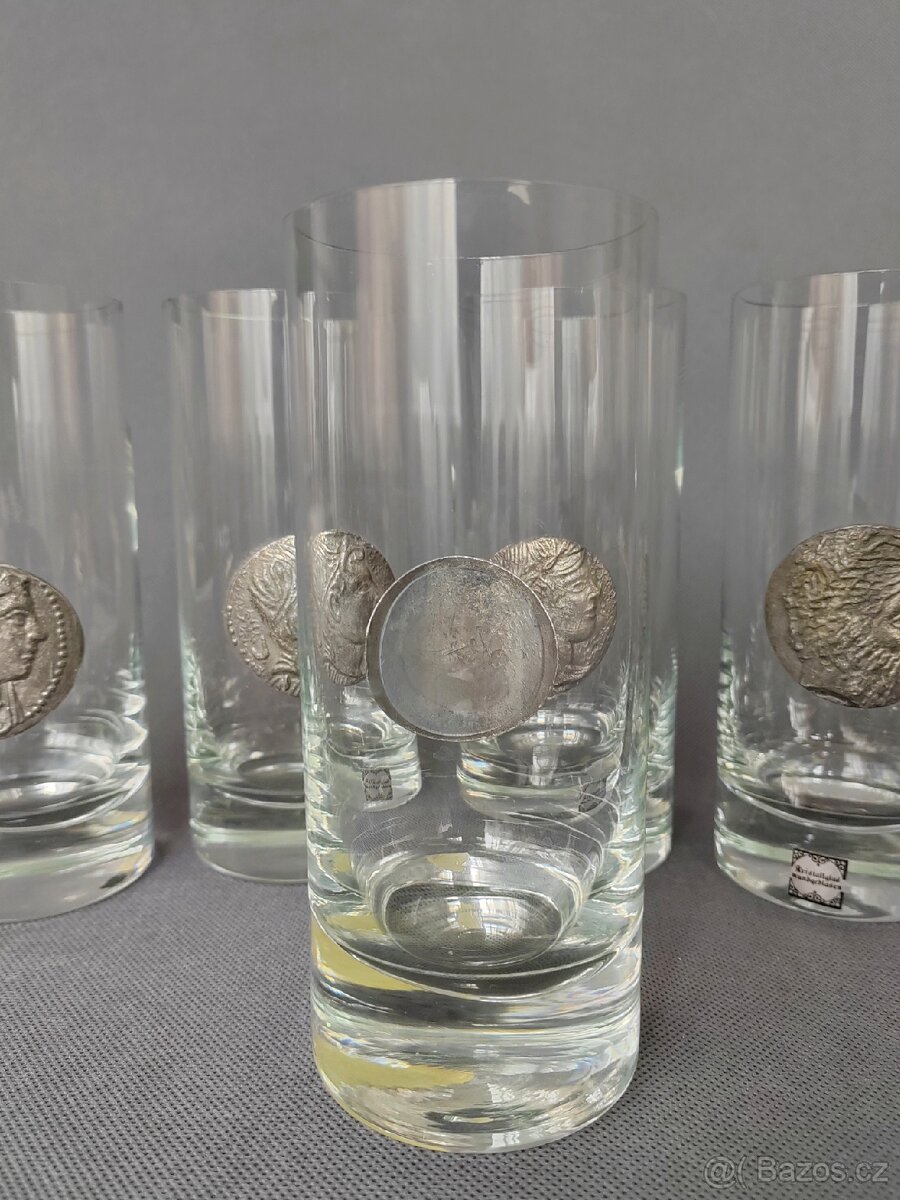 Krásná sada sklenic z foukaného křišťálu od Nastal (Německo) - 8