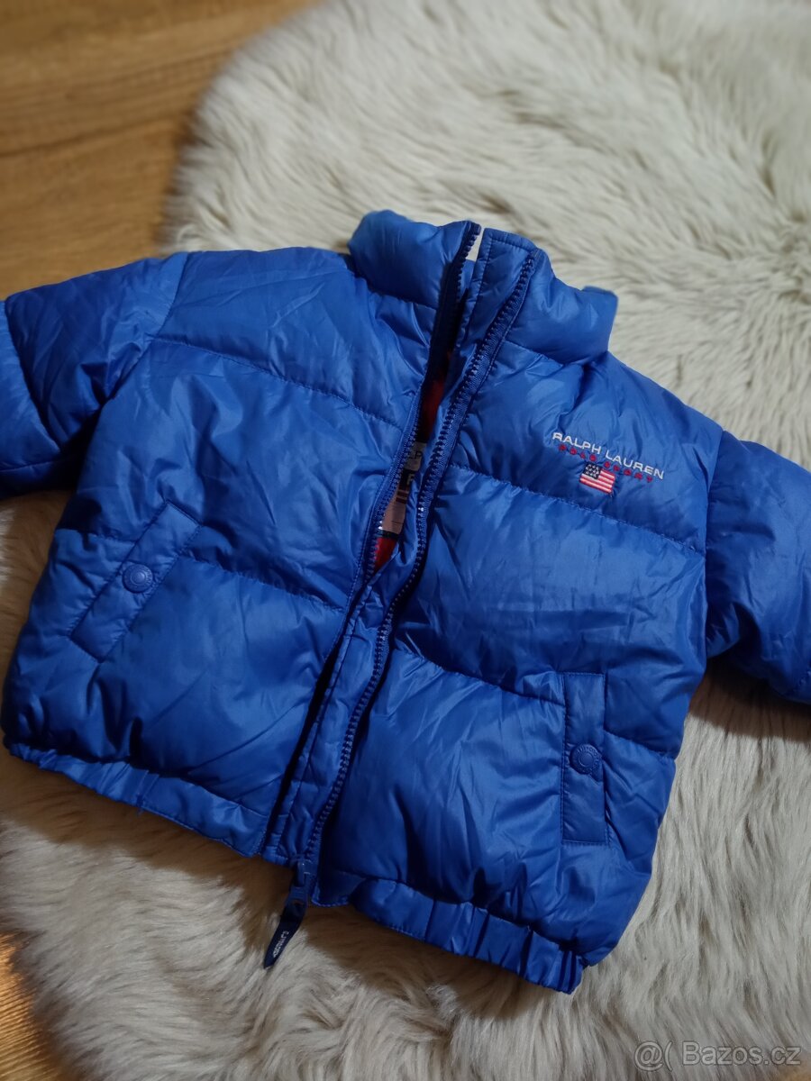 Péřová bunda ralph lauren VEL. 6-12 MES. - 8