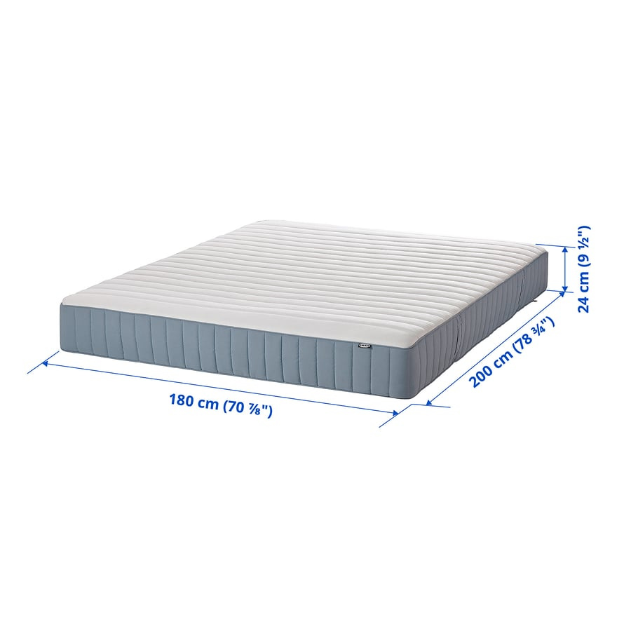 Postel IKEA BRIMNES 180×200 cm + matrace VALEVÅG + rošty - 8