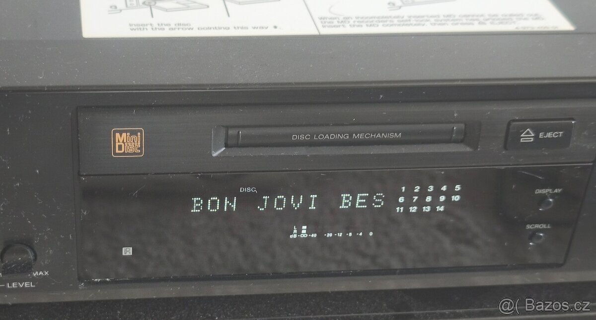 Minidisk Minidisc Sony MDS-302(1995),Japan ,čti popis - 8