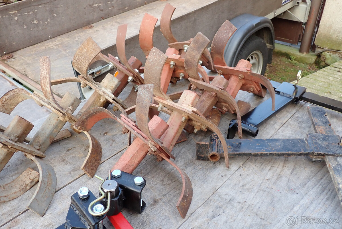vari - rotační kypřič / rotavátor kopinatý+brzdící radlička - 8
