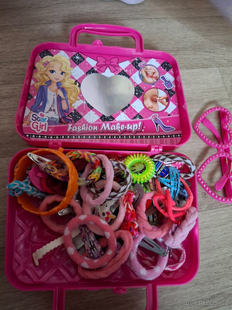 Hračky 40 kusů, dřevěné puzzle,Barbie věci, koníci,hlavolamy - 8