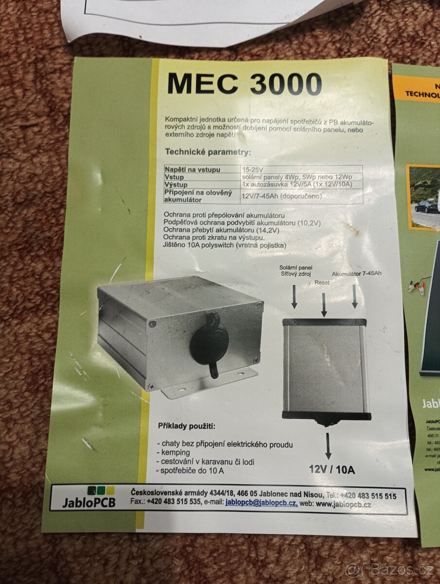 Mobilní napájeci centrum,dobíjení PB akumulátorů z solárního - 8