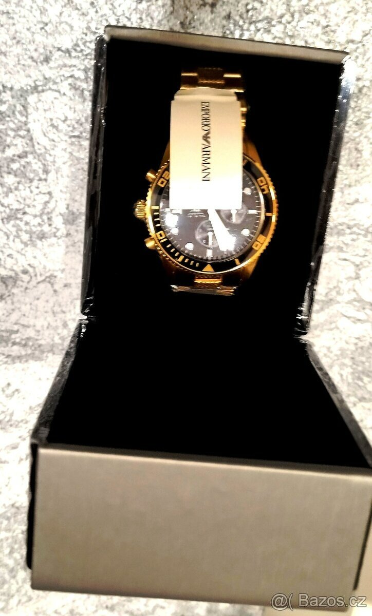 Pánské hodinky Armani Gold Stainless - 8